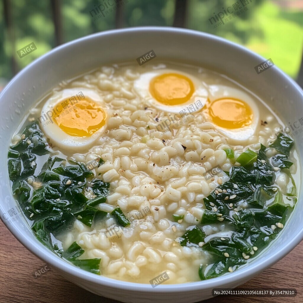 青菜鸡蛋方便面