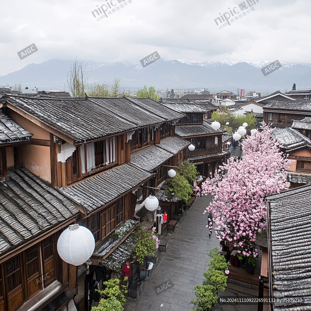 古城春色