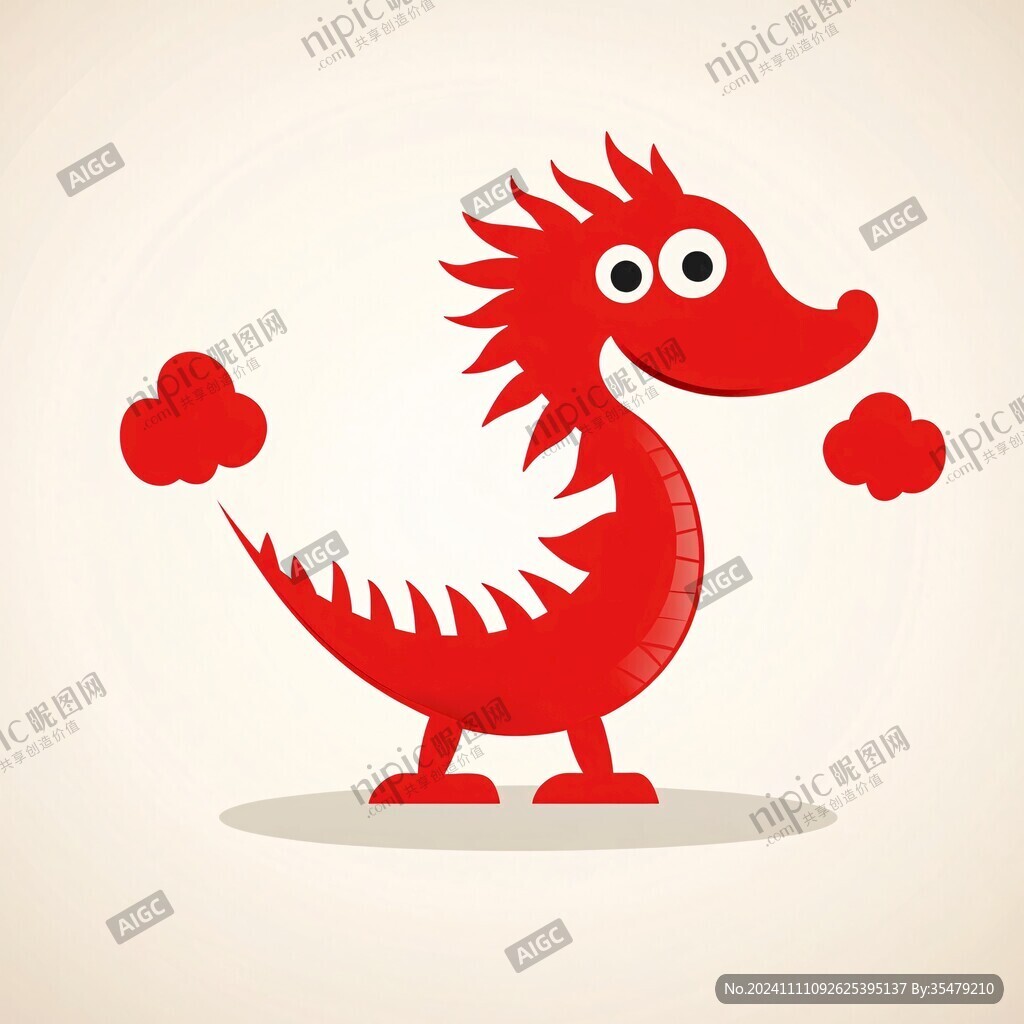 喜庆卡通龙