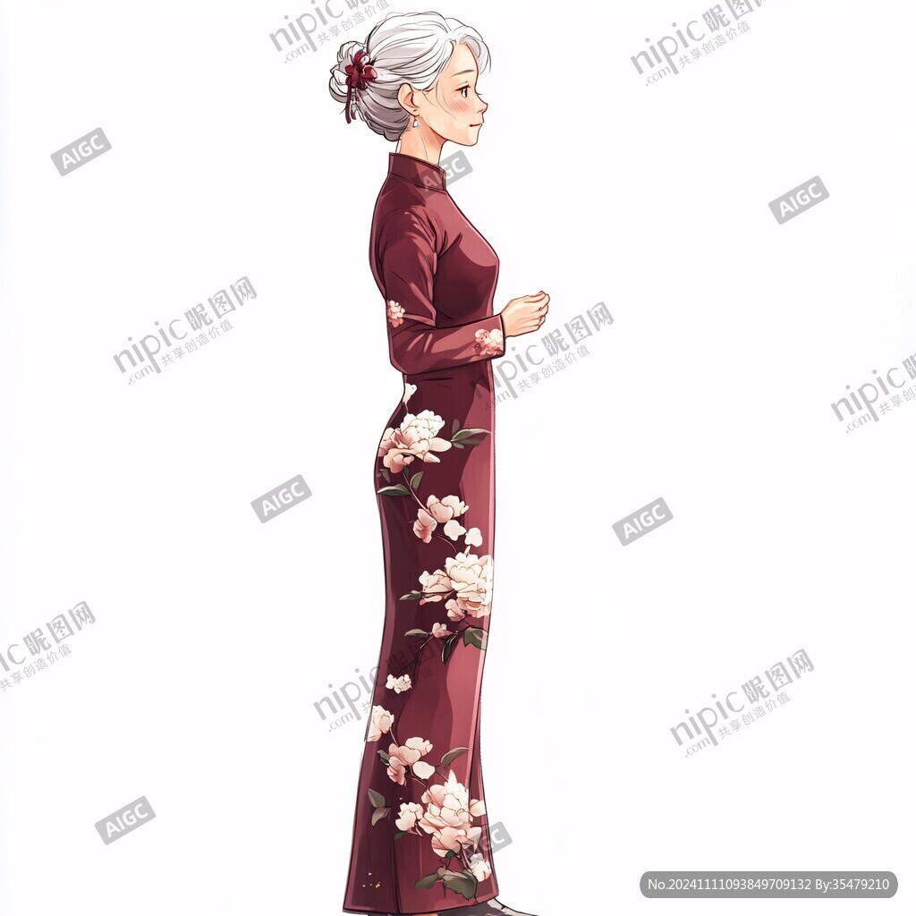 旗袍老奶奶