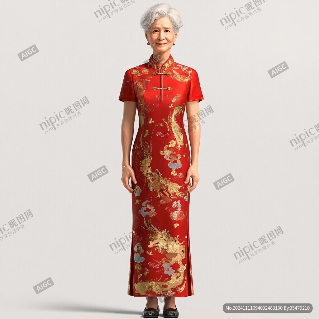 旗袍老奶奶