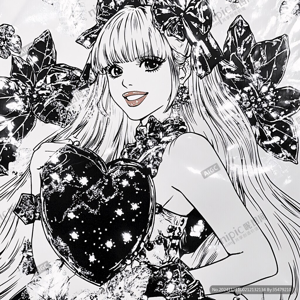 漫画风少女感设计感