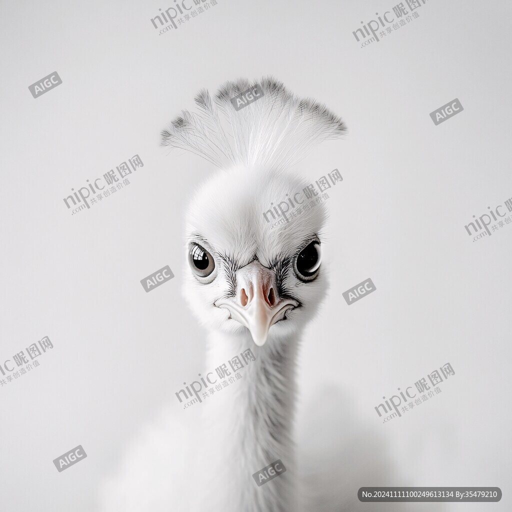 驼鸟头部写真