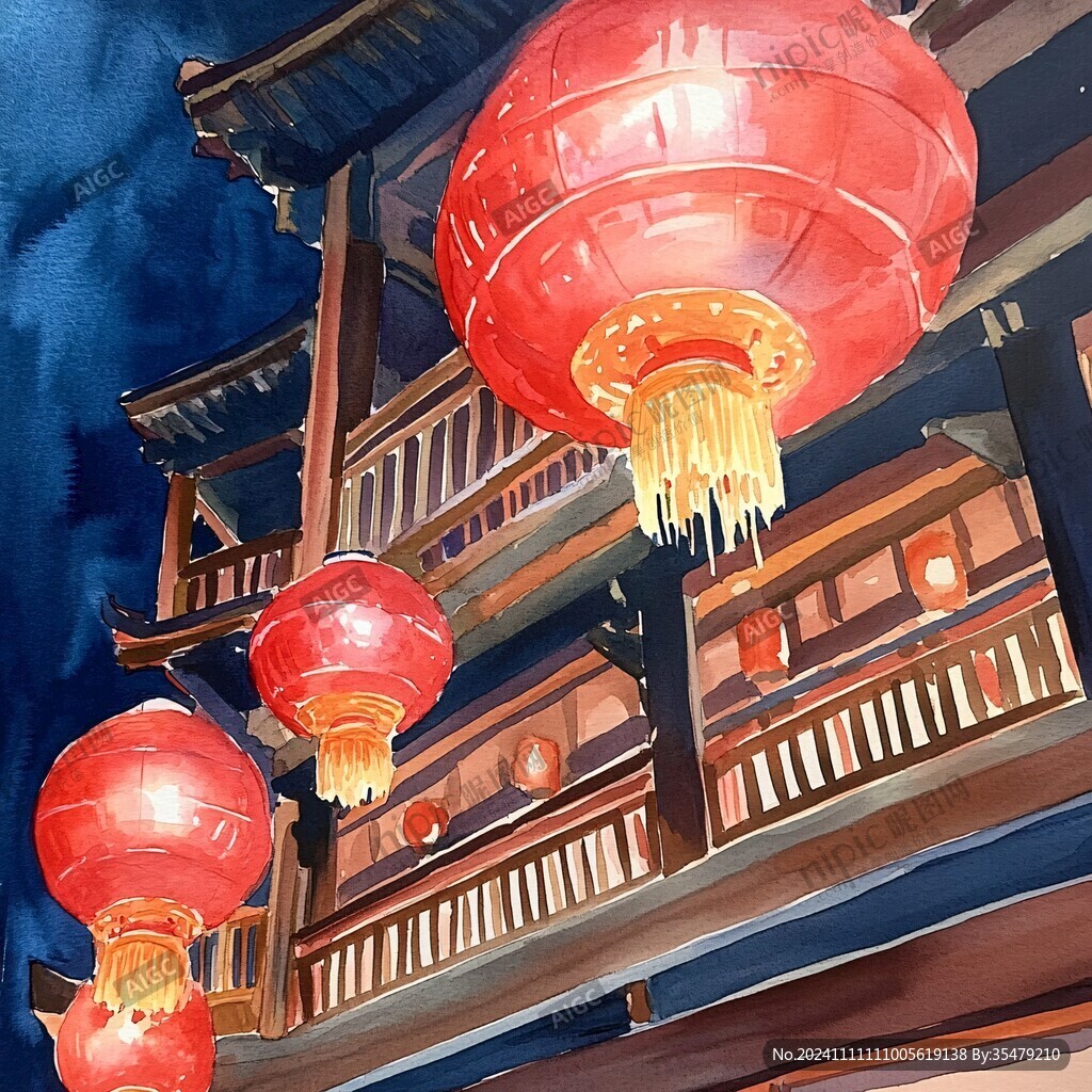 楼阁插画
