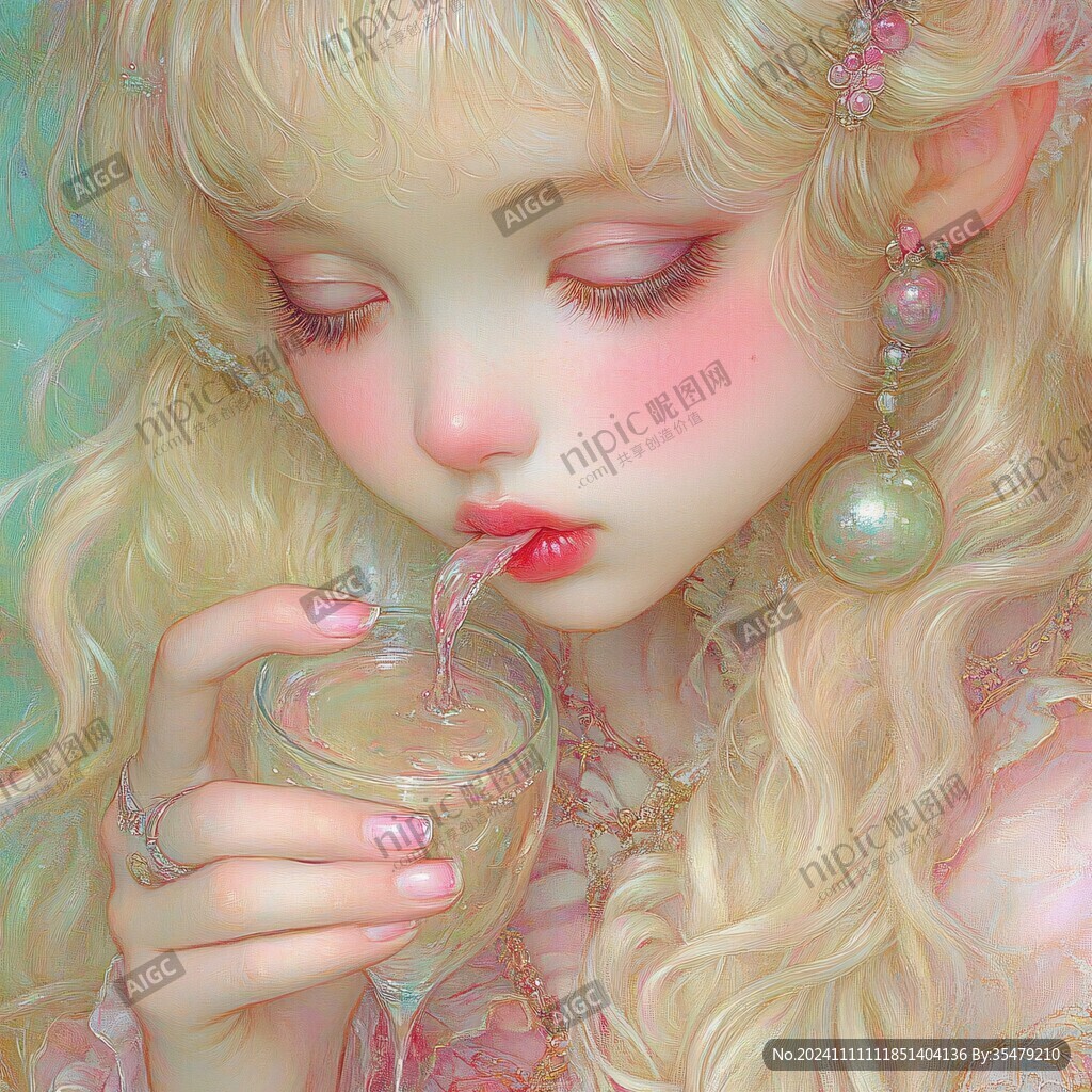 果汁女孩头像