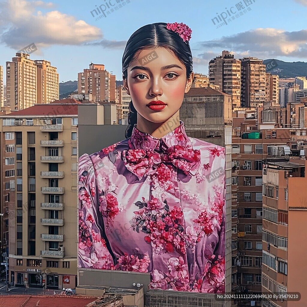国潮旗袍女孩