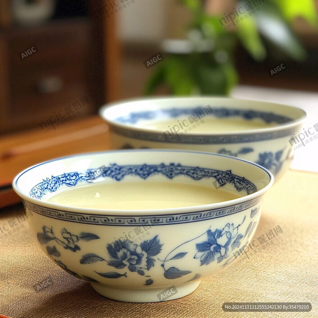 青花瓷汤碗