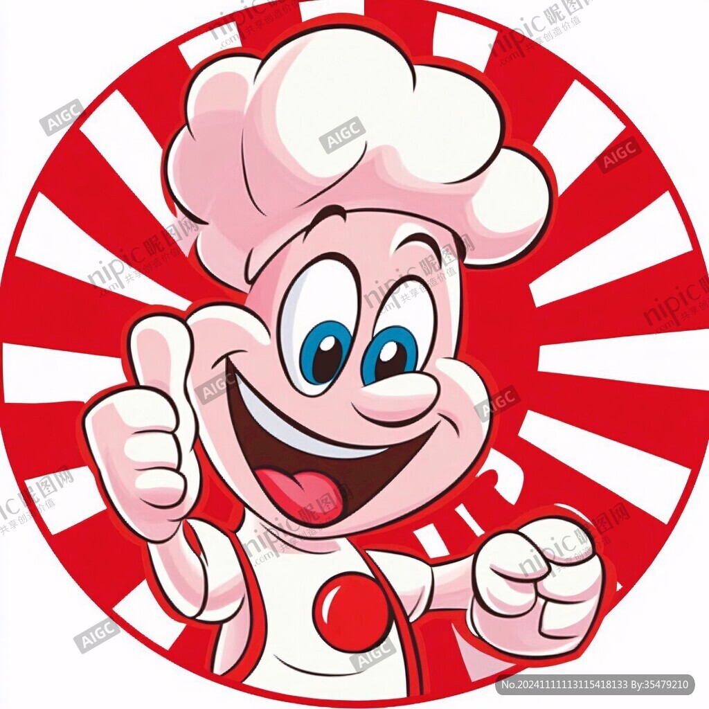 大厨卡通logo
