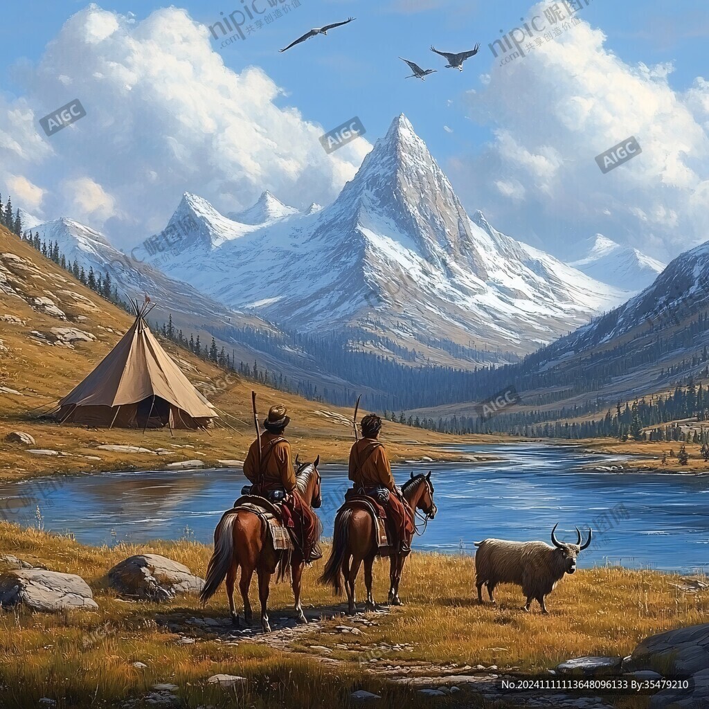 西部风景画