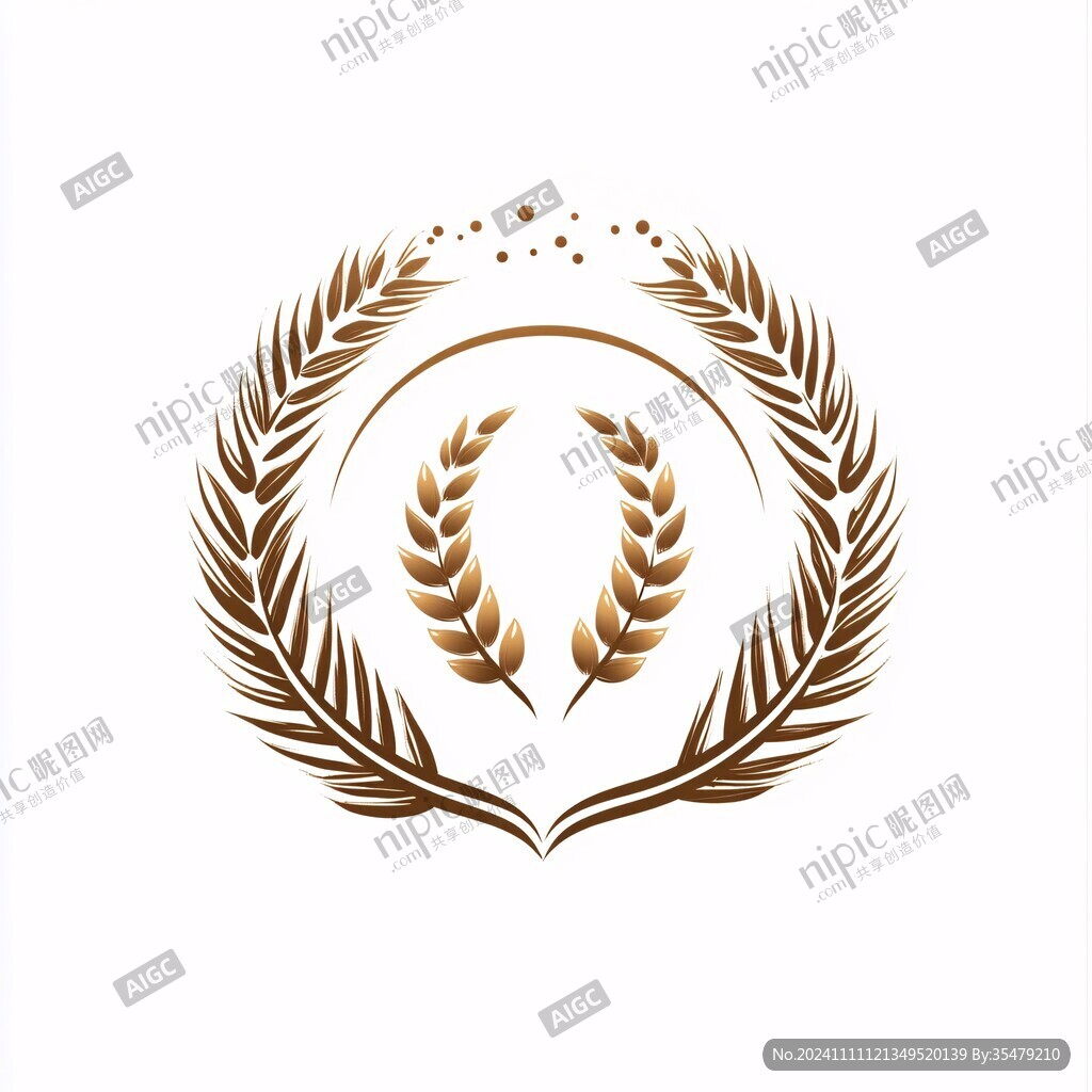 金色麦logo穗