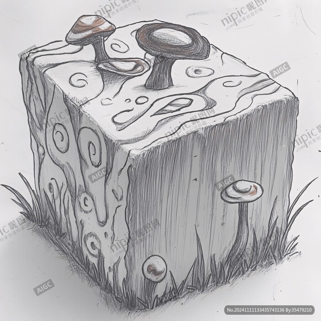 石墨豆腐插画
