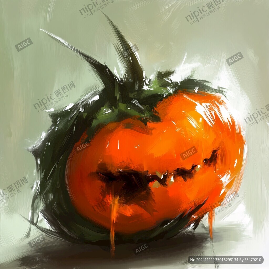 南瓜头插画