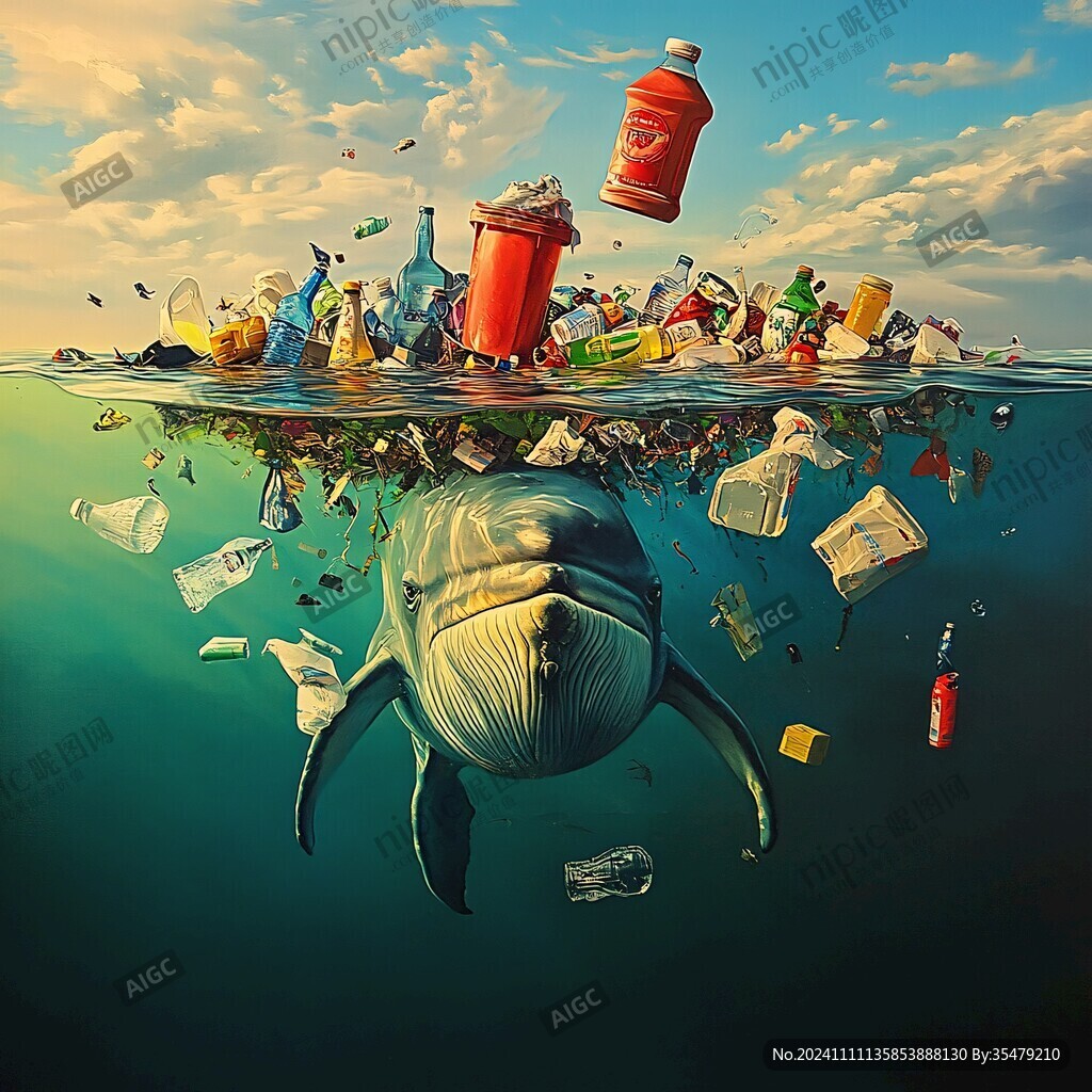 废弃物插画