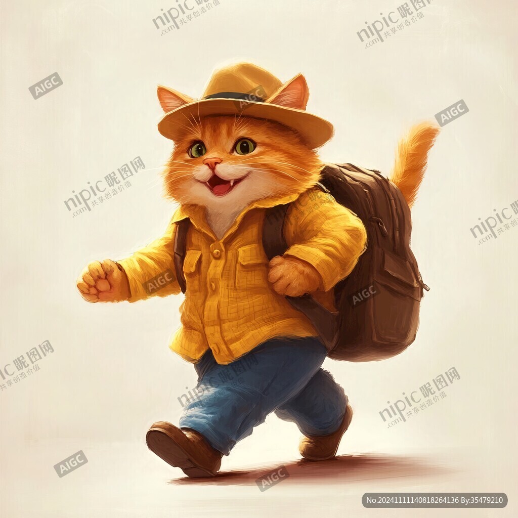 猫咪拟人形象设计