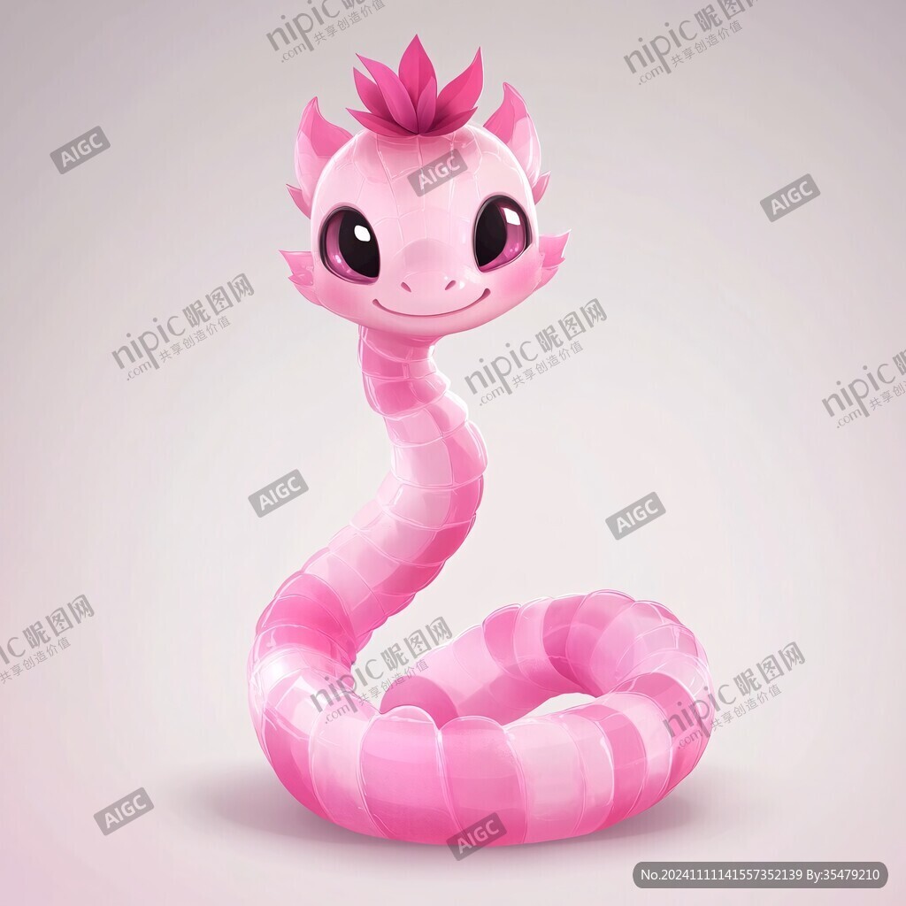 q版蛇宝宝插画