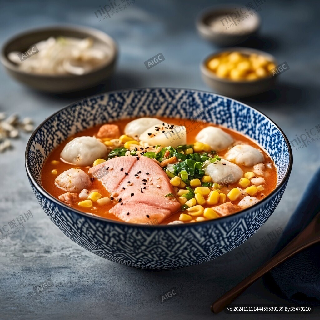 年糕鱼丸鸡蛋方便面
