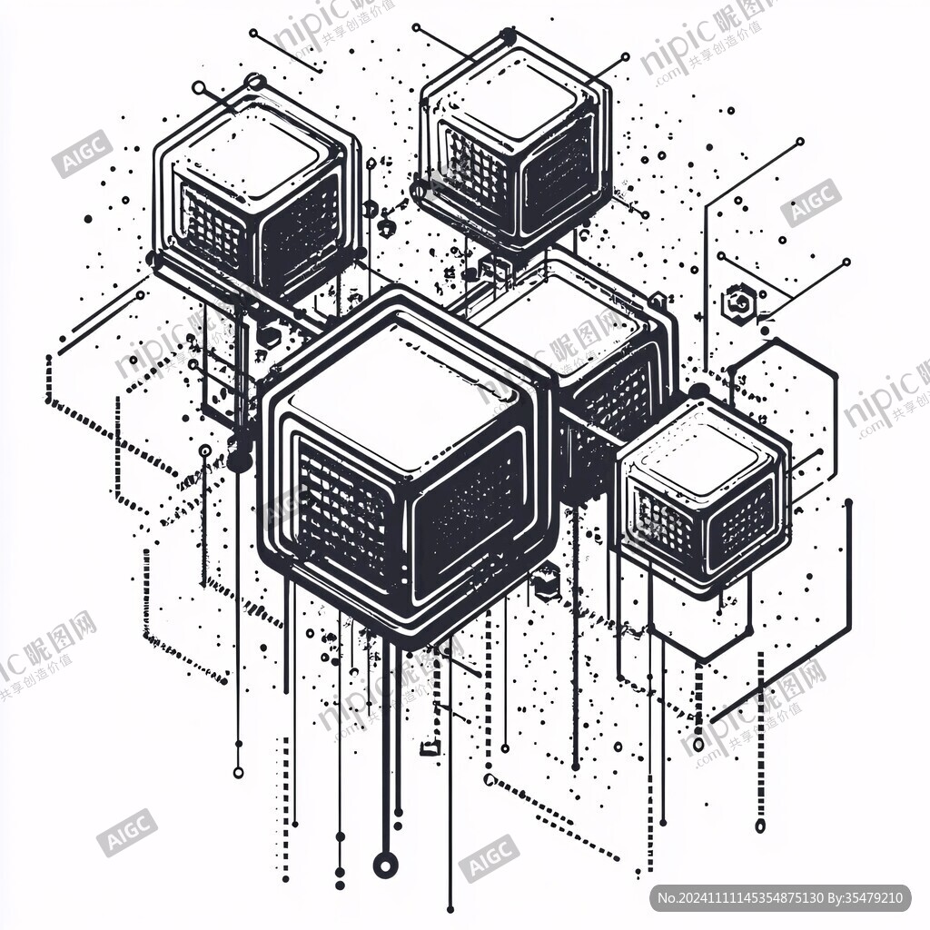 科技感正方体box