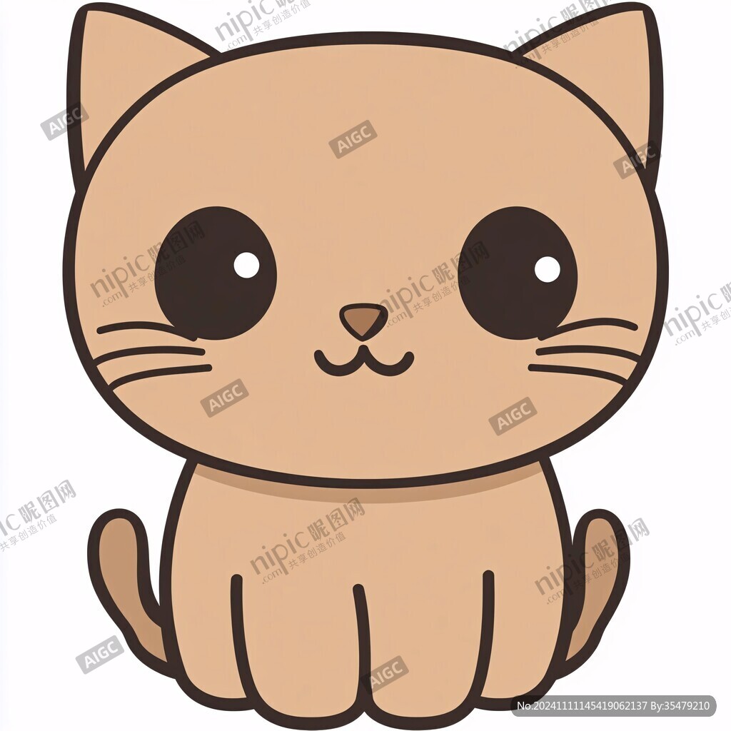 卡通小黄猫