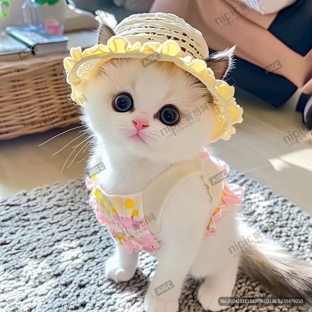 宠物猫服装效果图