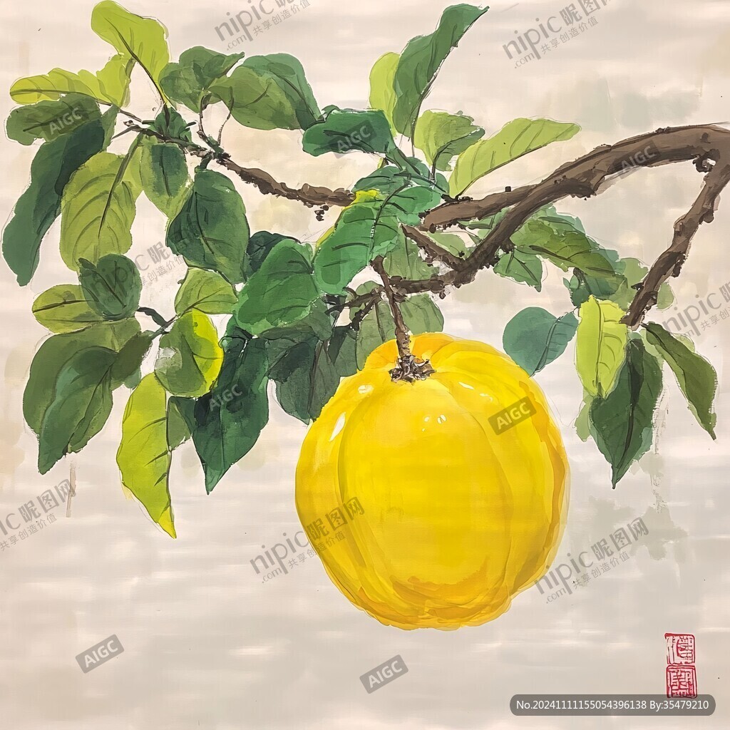手绘瓜蒌