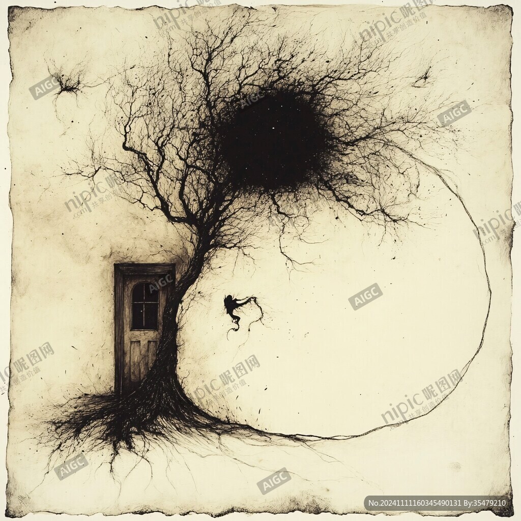 秘密树屋插画