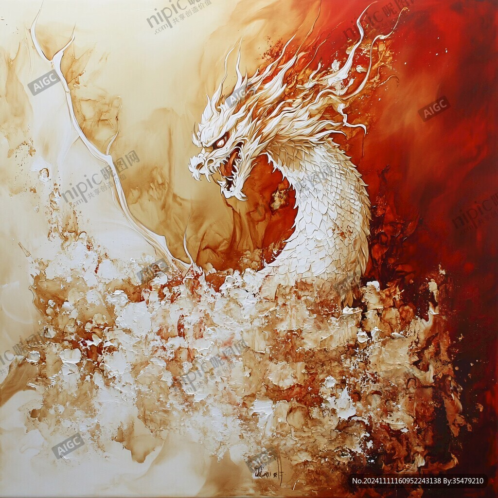 龙年鼠标垫插画