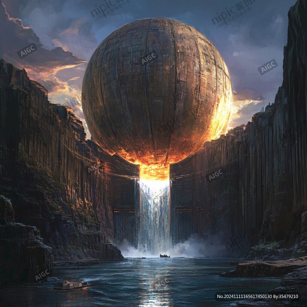 外星球幻想场景插画