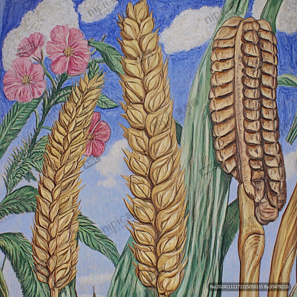 小麦壁画