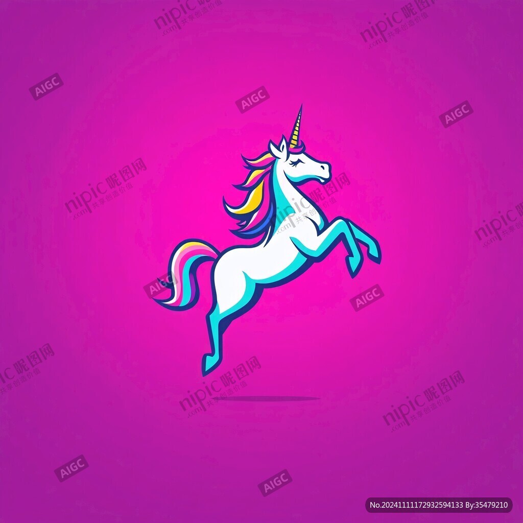 独角兽设计logo