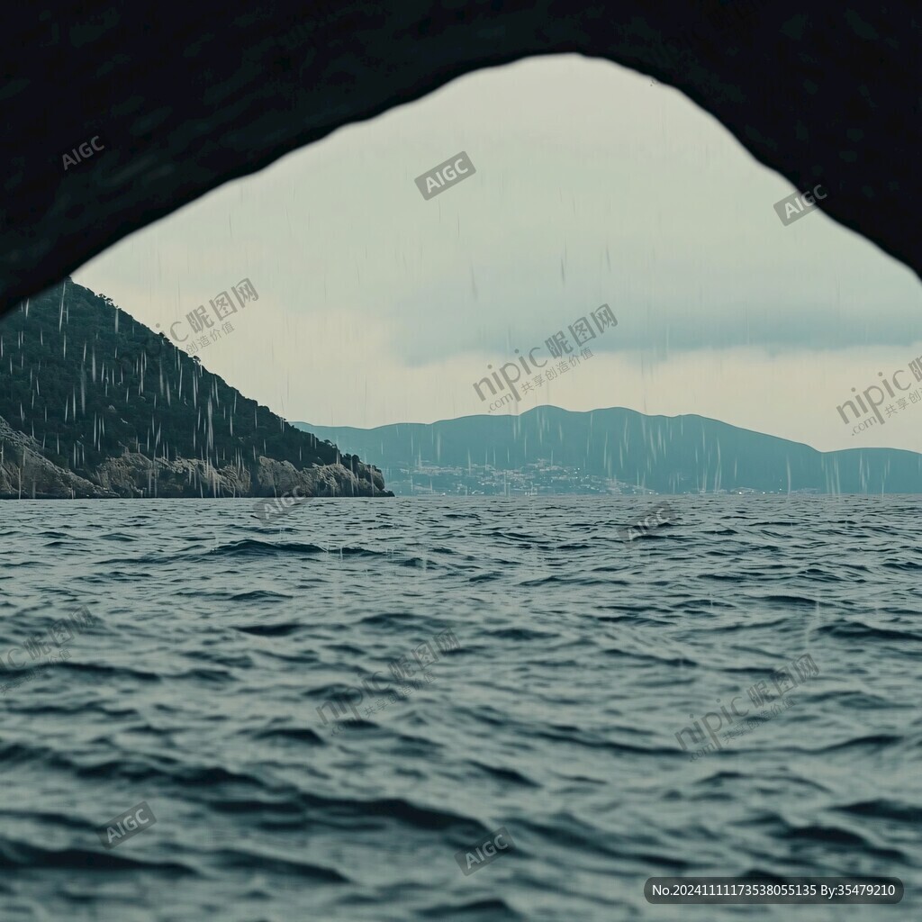 洱海阴雨天