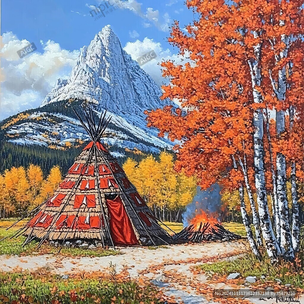 加拿大彩绘手绘装饰画