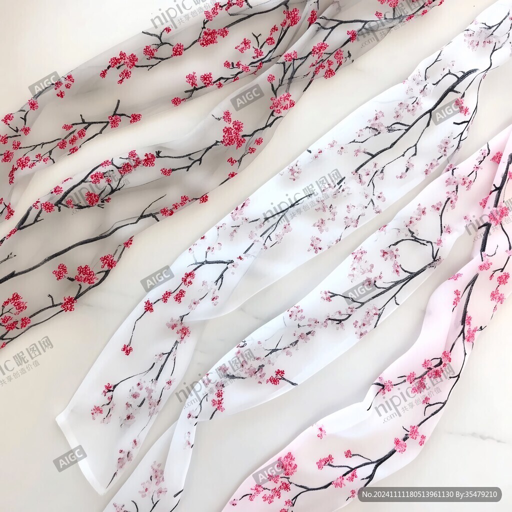 汉服刺绣绸缎