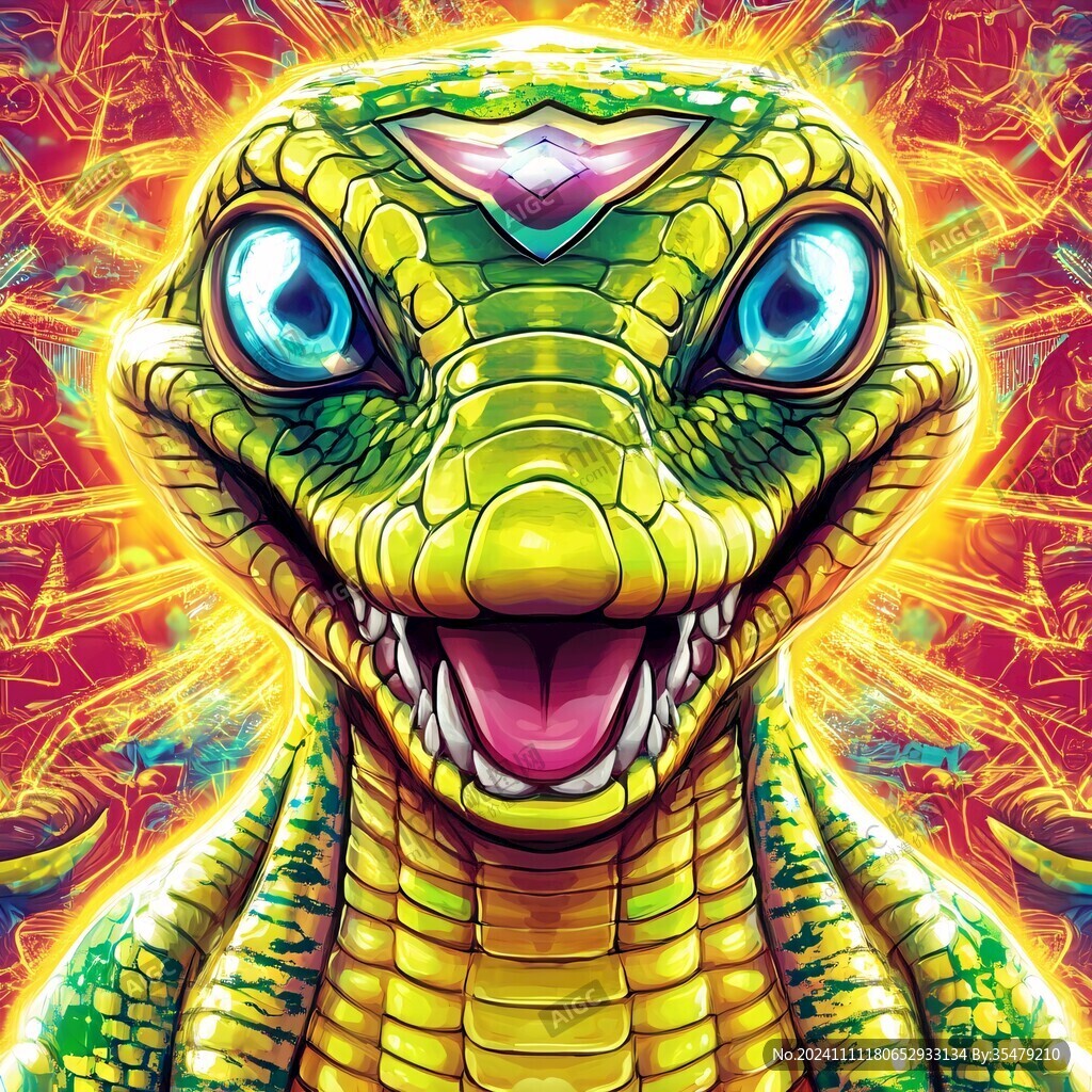 2025插画蛇