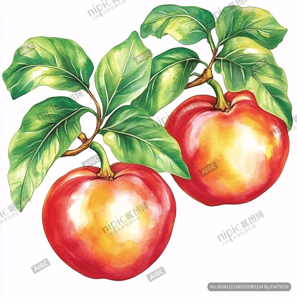 蔬菜类素材番茄绘画