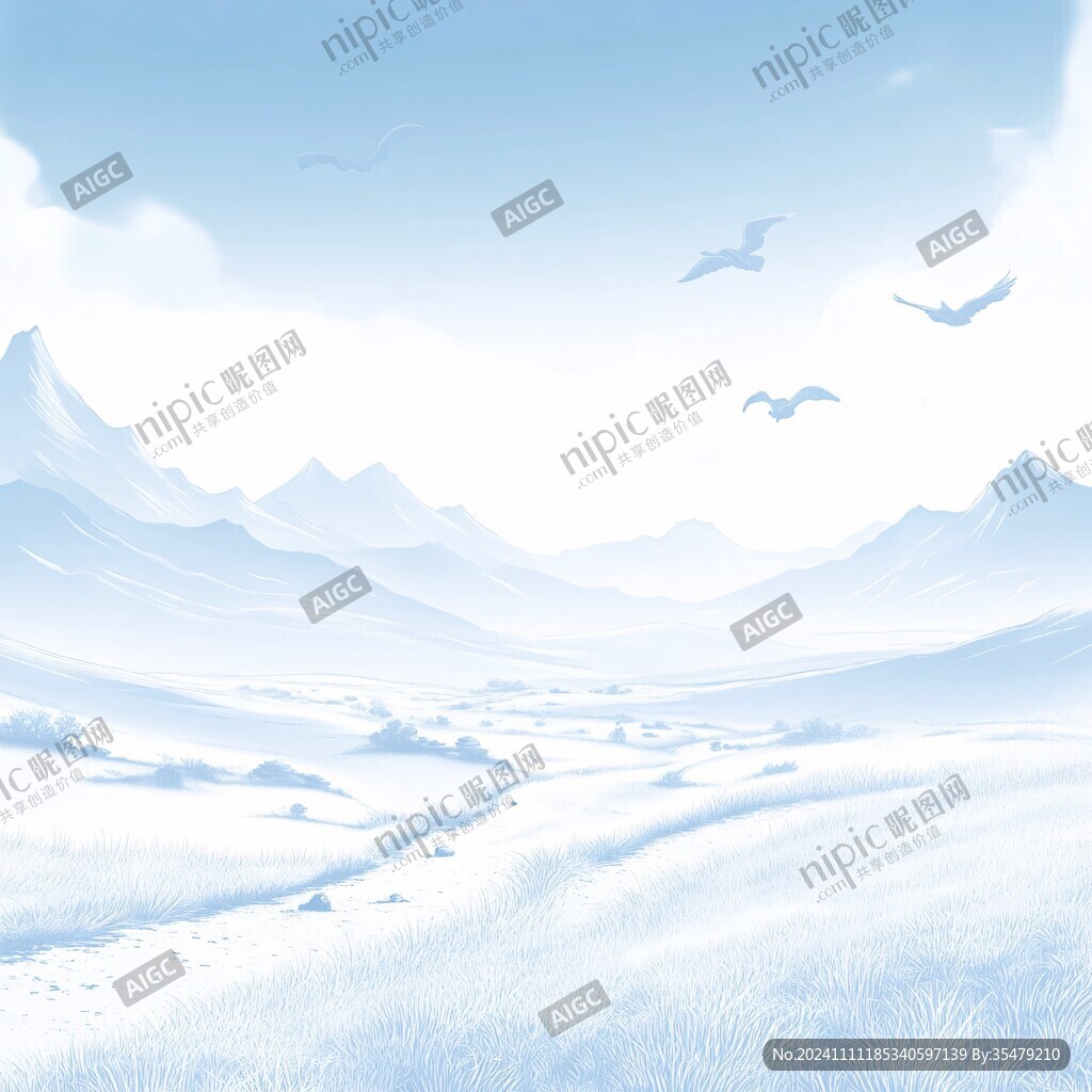简约风景插画
