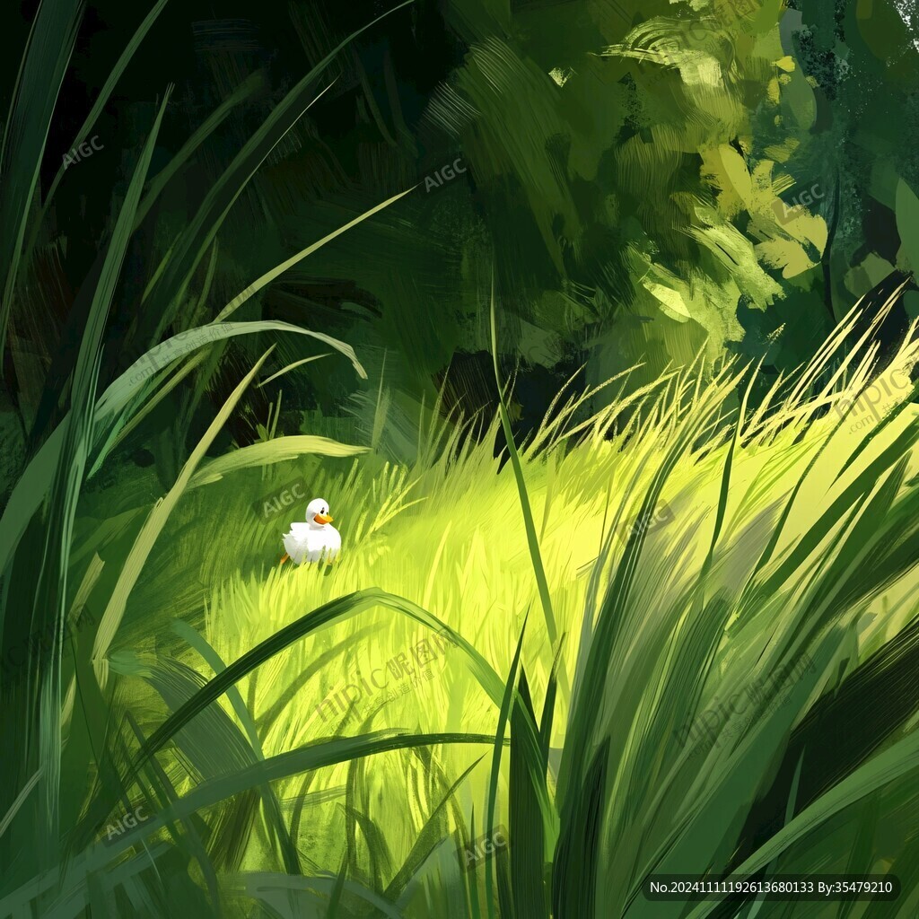 插画草坪
