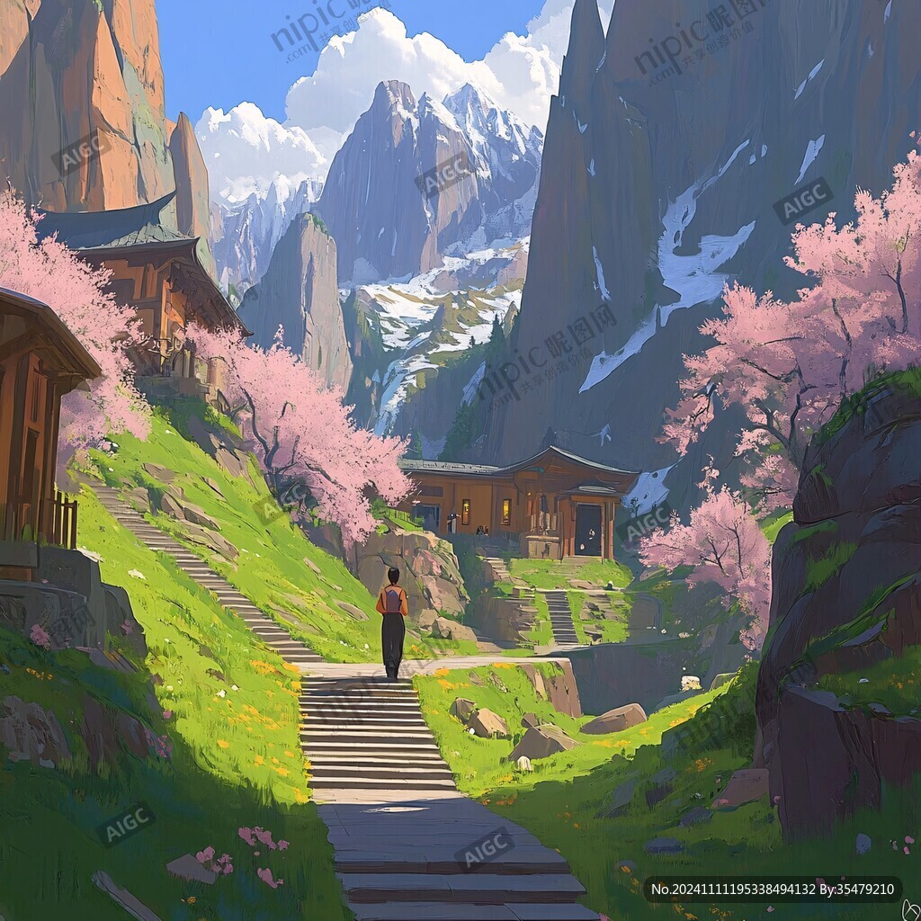 风景厚涂