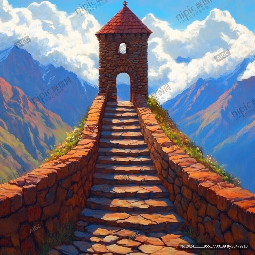 风景厚涂