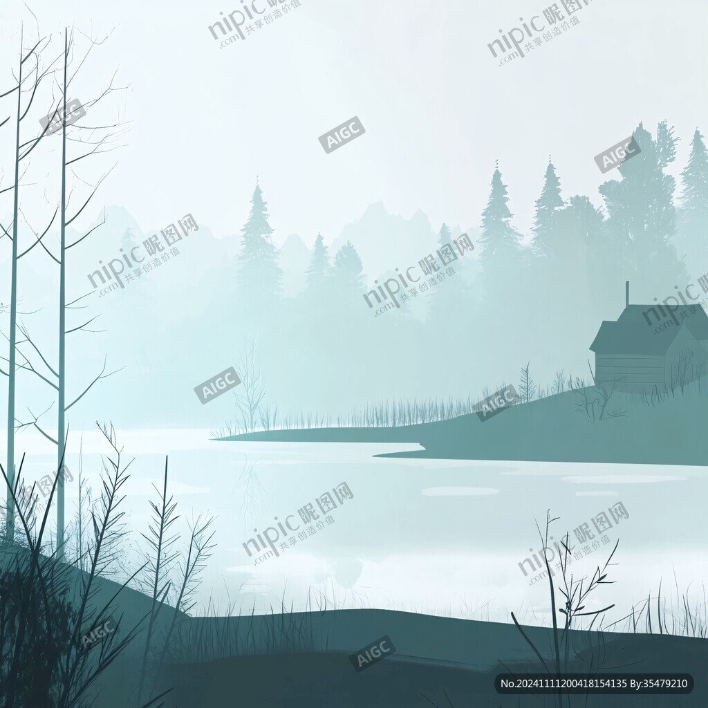 冬日山林风光插图