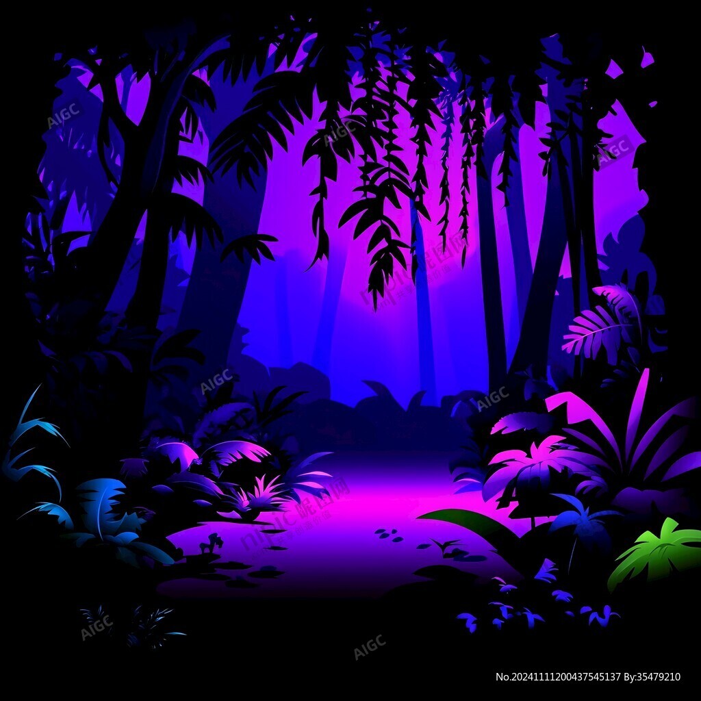 夜晚丛林