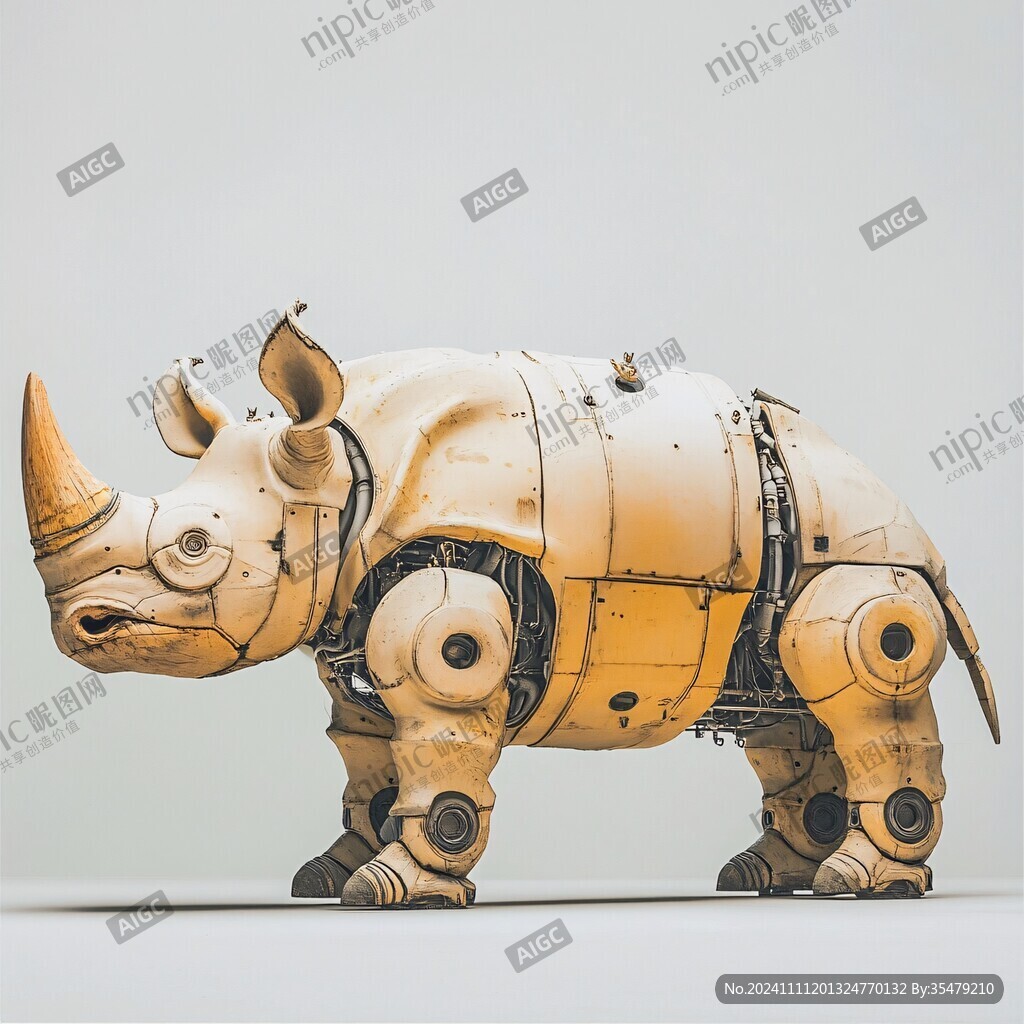 犀牛复原雕塑