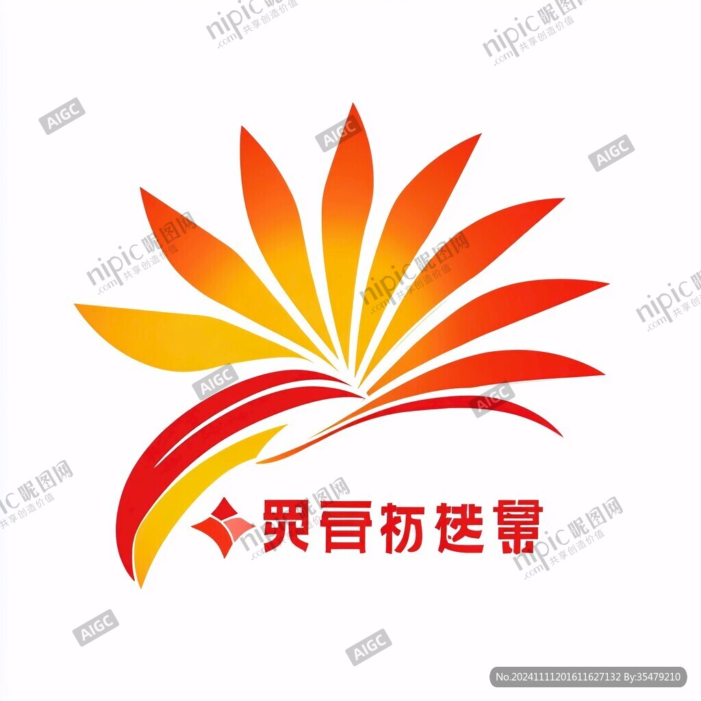 绽放logo设计
