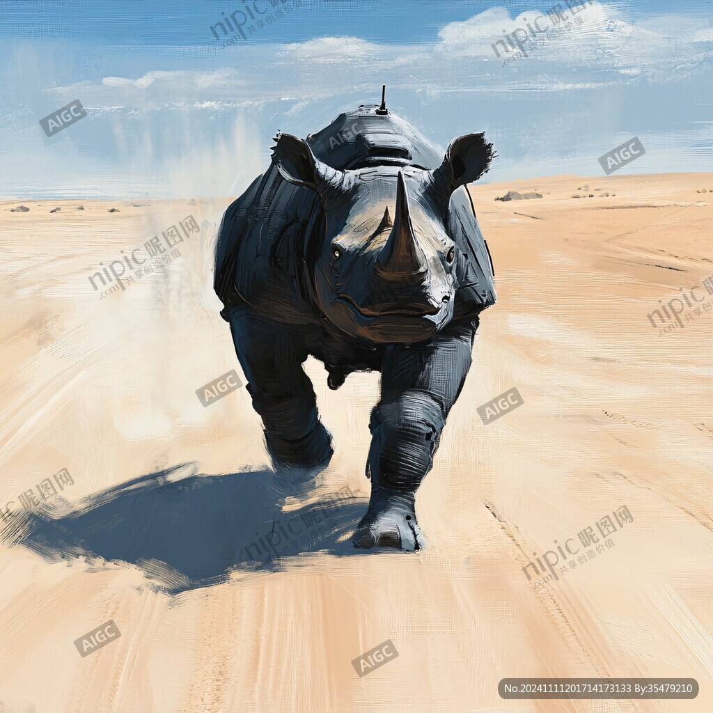 犀牛原画