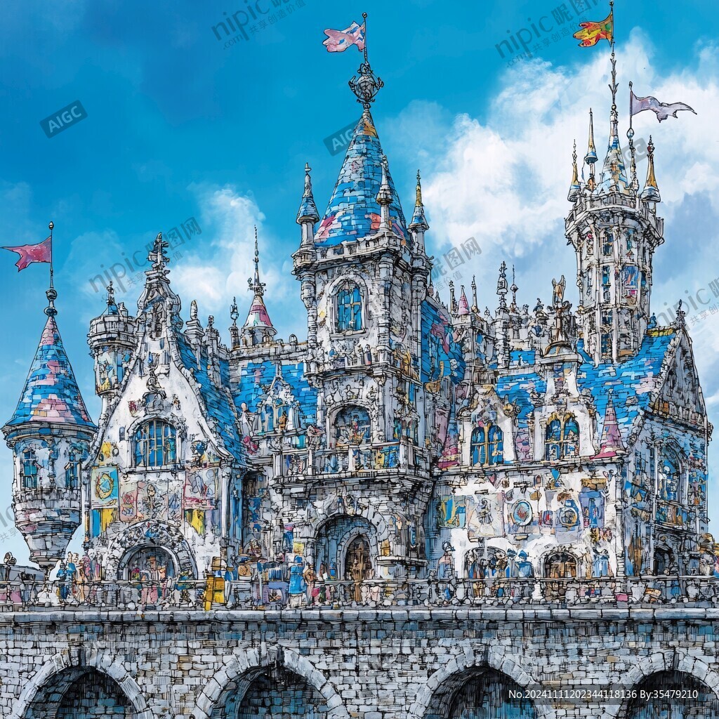 欧洲城堡建筑风光