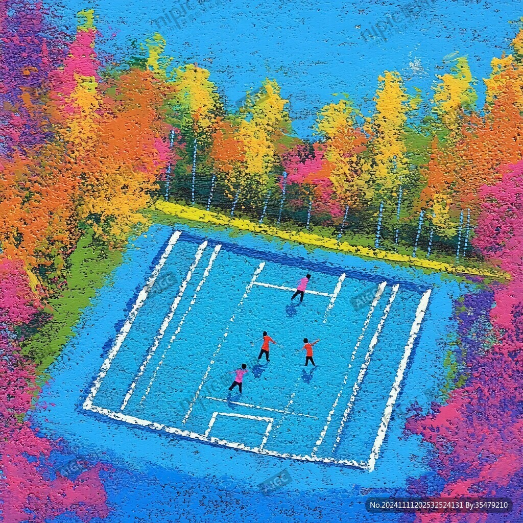 足球场插画