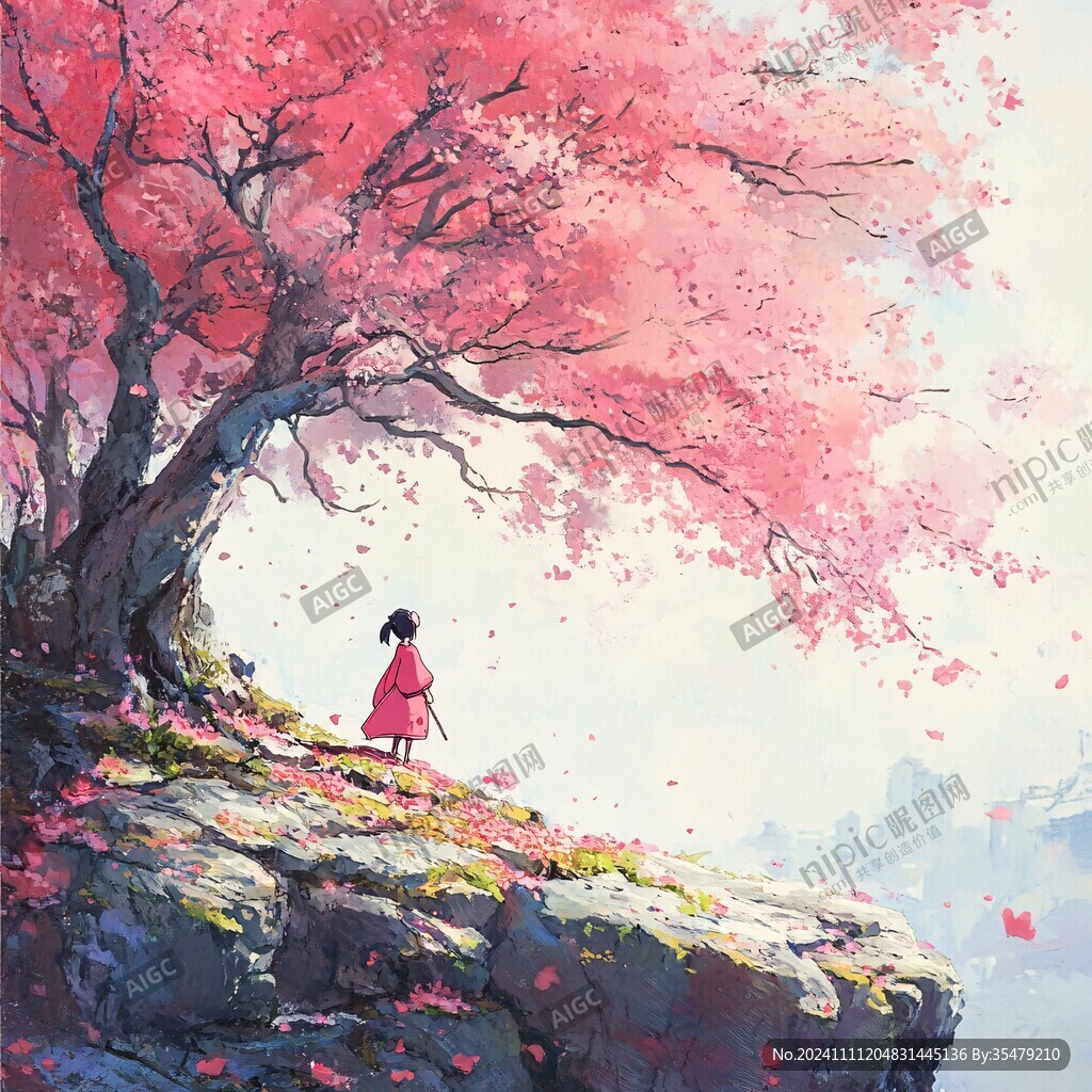 古风场景春暖花开