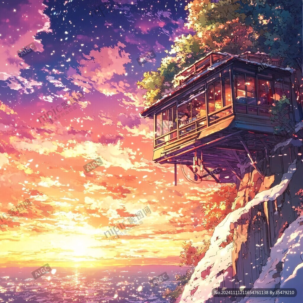 动漫场景插画