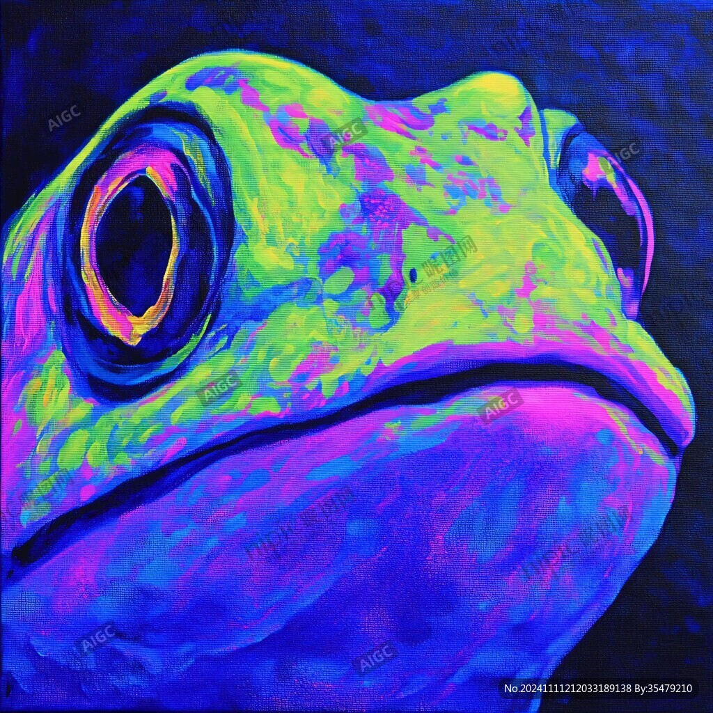 青蛙立体画