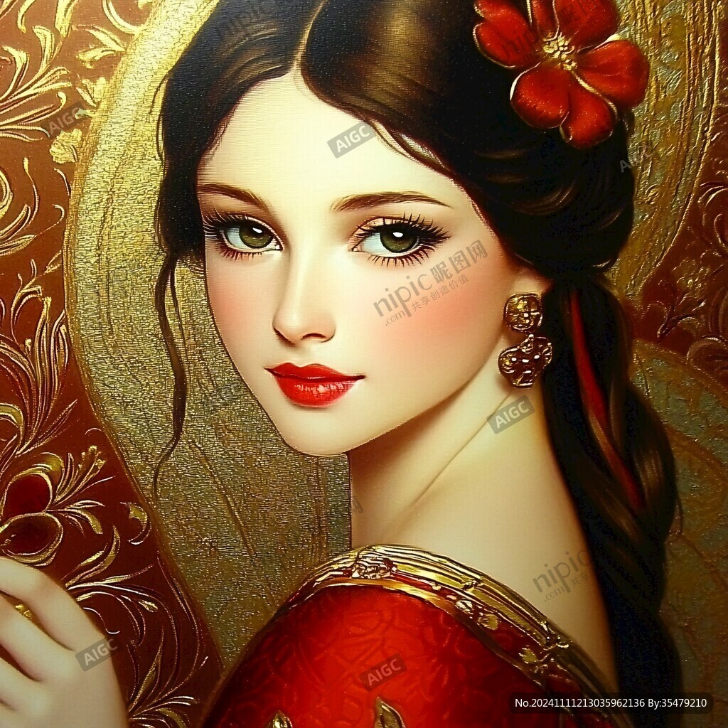 维吾尔美女插画