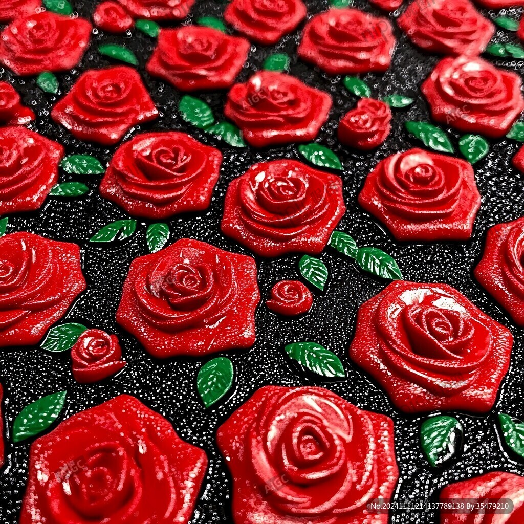 玫瑰花地毯